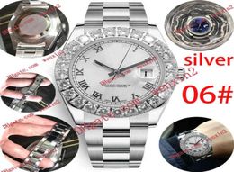 Stereoscopic diamond mens watch roman numerals Mechanica automatic 43mm High Quality Stainless steel waterproof sports Style Class5440653