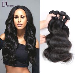 Buy 3 Get 4 Body Wave Human Hair Extensions Brazilian Malaysian Indian Peruvian Hair Bundles Unprocessed Virgin Hair1591023