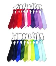 2022 Kids Ties Fashion Children Cotton Grid Candy Solid Colours Student Necktie Business Cravat Wedding Party Formal Supplies Class9821011