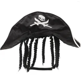 Dog Apparel Puppy Dress Hat Pirate Costume Accessories Decorations Pet Halloween Costumes Headband Wigs Jewelry Uniform Cosplay