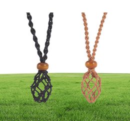 Pendant Necklaces Crystal Necklace Holder Cords Adjustable Cage Empty Stone F ameEf51254745401359