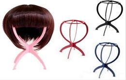 Display Holder Wig Stand Tool Portable Folding Plastic Stable Durable Wig Hair Hat Cap Holder Stand Display Tool Wig Stand2052903