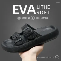 Slippers Step On The Stool Feeling Sandals Women Summer Home Wear Soft-soled Non-slip EVA Simple MEN'S