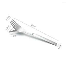 Forks Stainless Steel Watermelon Fork Multipurpose Fruit Cuttable Creative Portable Tableware