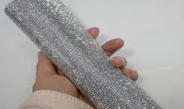 2mm silver hematite flatbackRhinestone Beaded Trim Diamond Mesh fix or self ADHESIVE roll strass Applique Banding for Decorat9538634