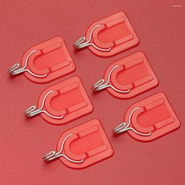 Hooks Red Plastic Adhesive Hook Bracket Holders U-shaped Punch-free Strong J-shaped Kitchen Bathroom