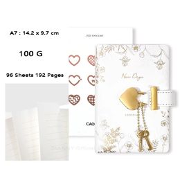 Notepad Agenda Book Small Note Retro Notebook Pocket Padlock And Organizer With Diary Sketchobook Lock School Journal Planner