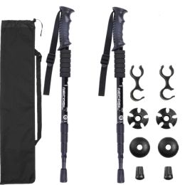 Poles 2pcs/lot Trekking Poles Hike Walking Stick Nordic Walking Cane Aluminium Ski Camp Telescopic Baton Outdoor Hiking Poles Crutches