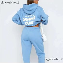 White Foxx Hoodie Designer Tracksuit Set zwei 2 -teilige Frauen Kleidung Kleidung Set Feste Farbbrief gedruckt Multi -Style Casuar Pure Cottile Vielseitige Hoodie Set 402