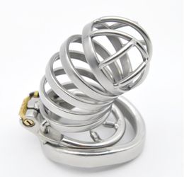 Male Long Stainless Steel Chastity Cage Men039s Metal Large Locking Belt Device Barbed Spike Ring Selling Sexy Toys DoctorM3166864