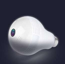 360 Degree Wireless IP Bulb Camera 1080P E27 Bulb Lamp Panoramic FishEye Smart Home Monitor Alarm CCTV WiFi Security Camera1297083