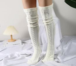 Fashion knee length knitting socks long wool stocking warm stockings4640412