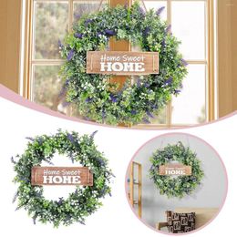 Decorative Flowers American Style Welcome Simulation Wreath Door Decoration Leaf Party Christmas Lights