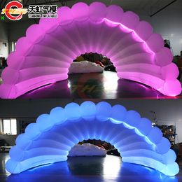 free shipping outdoor activities Giant inflatable shell tent inflatable stage tent event lawn marquee for carnival party 12mWx6mH (40x20ft) with blower