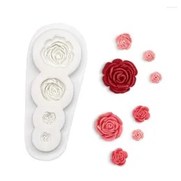 Baking Moulds Flower Rose Silicone Mold Sugarcraft Chocolate Cupcake Fondant Cake Decorating Tools