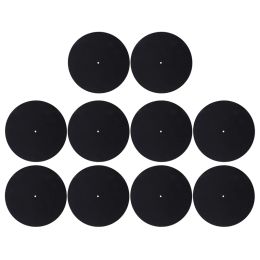 Pads 10pcs Ultrathin Antistatic Lp Vinyl Turntable Record Player Pad for Phonographs Flat Soft Mat Record Slipmat Mat Pad