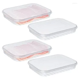 Storage Bottles Refrigerator Fresh-Keeping Box Home Transparent PE Soft Cover Stackable Food Grade Preservation Durable Easy To Use