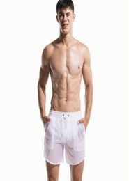 Mesh Lining Beach Board Shorts Sexy Men transparent Swimwear Quick Dry Mens Swimming Trunks Sport Running Swim Surfing Swimsuits3518276