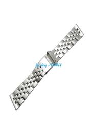 JAWODER Watchband 22mm 24mm Full Polished Stainless Steel Watch Band Strap Bracelet Accessories Silver Adapter for SUPEROCEAN5722474