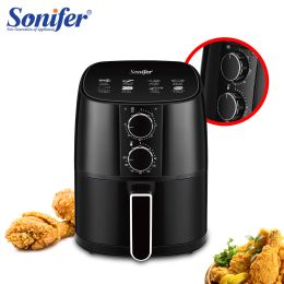 Fryers Air Fryer 4.2L Large Capacity 360°Baking Toaster Without Oil Electric Deep Fryer Nonstick Basket Chicken Frying Sonifer