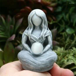 Decorative Figurines Creative Moon Goddess Statue Greek Mythological Figure Resin Sculpture Cafe Home Decor For Interior Decorations