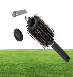 Hair Brush Black Stash Safe Diversion Secret Security Hairbrush Hidden Valuables Hollow Container for Home Security Secret storage8011395