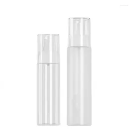 Storage Bottles 20Pcs 120ml 150ml Clear Frost White Refillable Plastic Cosmetic Packaging Container PET Empty Perfume Spray Mist Bottle