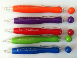 Pens Hot selling colourfull solid promotional ballpoint pen brand personal company name for hotel gift