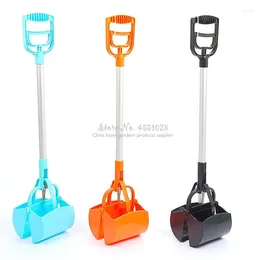 Dog Apparel 70CM Long-handled Alu PP Material Pet Pooper Scooper Pick Up The Clip To Clean Faeces Accessories