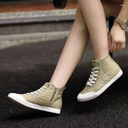 Casual Shoes W6843 Autumn Winter Women High-Top Outdoor Sneakers Breathable Non-slip Walking White Simple