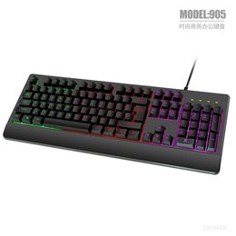 Keyboards 905 Luminous Keyboard Hot selling Game with Handheld H240412