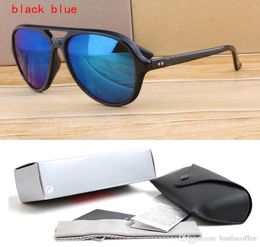 7 colors High Quality Classic Sunglasses Brand Designer Men Women Sun Glasses Eyewear Plank frame Glass Lens with Cases and b4715219