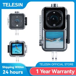 Accessories TELESIN 45M Waterproof Housing Case For DJI Action 2 Heat Sinking Underwater Case High Strength Protector Cover For Action 2