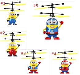 DHL RC helicopter Drone kids toys Flying Ball Aircraft Led Flashing Light Up Toy Induction Electric sensor for Children1134633