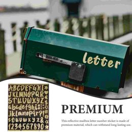 10 Sheets Reflective Alphanumeric Kit Stickers Letters Numbers Decals Mirror Mailbox for outside