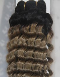 Ombre Grey Hair Peruvian Hair Bundles Loose Deep Wave Human Hair Extensions Remy 1 Bundles T1BSilver 1 Piece9187523