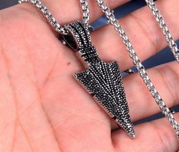 Vintage Viking Spear Pendant Necklace Stainless Steel Scandinavian Amulet Men And Women Accessories Jewellery Gifts Necklaces19226618946