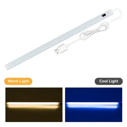 Storage Bags 5V USB LED Strip Desk Lamp Hand Sweep Switch Motion Sensor Study Room Under Cabinet Kitchen Lights 30cm Warm Light