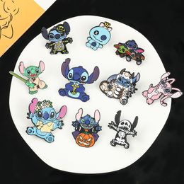 40colors Blue elf friends bear duck mouses scary characters Cute Anime Movies Games Hard Enamel Pins Collect Metal Cartoon Brooch Backpack Hat Badges