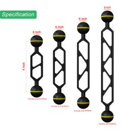 Accessories Essential Diving Photography Equipment Dual Ball Joint Arm Lighting System Combination Accessory Anlge Adjustable