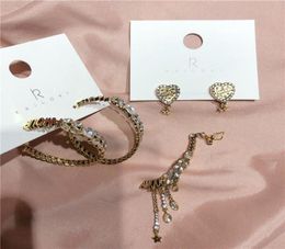 FashionVintage Amour Earring Crystal Wing Star Earrings for Women Charms Jewellery Heart Earring Femme Brinos Hiphop Ear Bijoux 2021416352