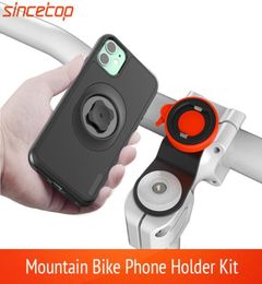 Mountain Bike Phone holder for 11Pro X MAX Xr 8plus 7 SE bicycle Mount Bracket Clip rotate Stand Kit With shockproof case3935973