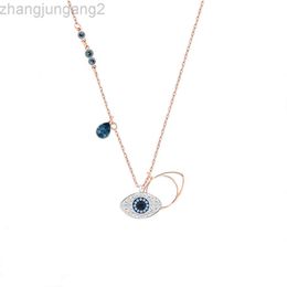 Designer Swarovskis Jewellery 1.1 Shijia Devils Eye Blue Eye Tear Necklace Mysterious Devils Eye Pendant