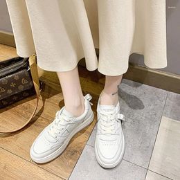 Casual Shoes CXJYWMJL Genuine Leather Women Platform Sneakers Cowhide Spring Thick Bottom Vulcanized Ladies Fashion Little White