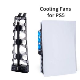 Adapter for PS5 Console Cooling Fans PS5 Console Cooler 3Fans with LED Indicator for Sony Playstation 5 Console with LED light