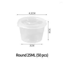 Storage Bottles Disposable Sauce Box Container Holder Leak-proof Makeup Packaging Plastic Salad Dressings Seasoning Modern