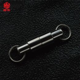 1PC Outdoor EDC Tool Separable Small Alloy Magnetic Keychain Key Ring Accessories Quick Hook Hanging Buckle 240412