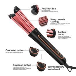 Tools M2ee Automatic Hair Curler Electric Curling Iron Auto Crimper Hair Waver, 4 Levels Temperature Hair Styling Tools for Women