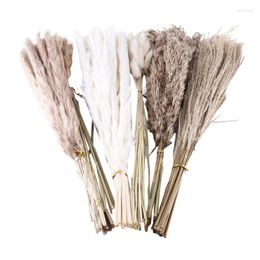 Decorative Flowers 95PCS Pampas Grass Decor Bouquet Boho Dried Floral Arrangement Centrepiece Table Rustic