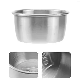 Plates 4pcs Stainless Steel Pot Dipping Bowl Small Sauce Cup Seasoning Dish Saucer Appetizer Container For Restaurant